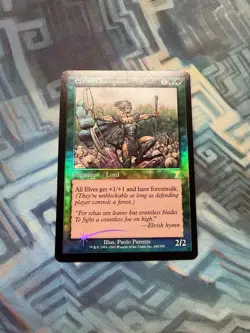 MTG Foil Elvish Champion EX/LP+ 7th Edition Seventh - Image 1