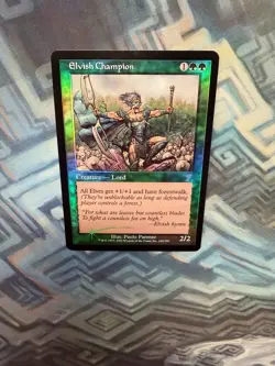 MTG Foil Elvish Champion EX/LP+ 7th Edition Seventh - Image 3