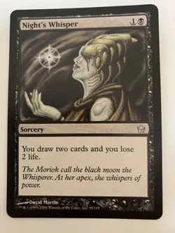 MTG NM Night’s Whisper Fifth Dawn Magic The Gathering - Image 1