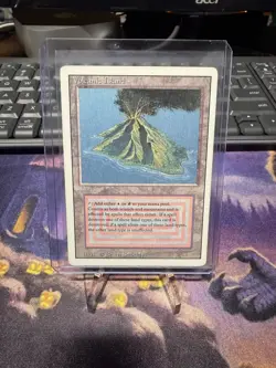 Magic The Gathering MTG Volcanic Island Revised Edition Moderately Played - Image 1