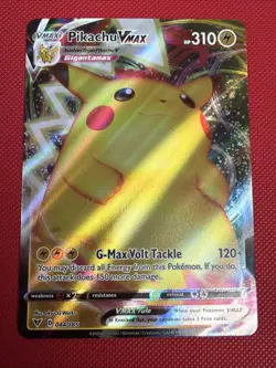 Pikachu VMAX 044/185 Ultra Rare Holo Vivid Voltage Pokemon Card TCG Near Mint NM - Image 1