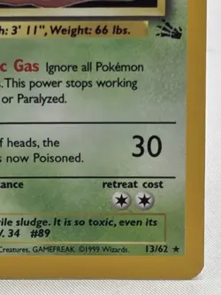 Muk Holo Rare 13/62 1999 Pokemon Fossil - Image 5