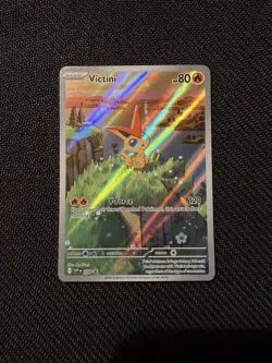Victini Promo NM 208/SV-POKEMON Black Bolt & White Flare Pokemon Card - Image 1