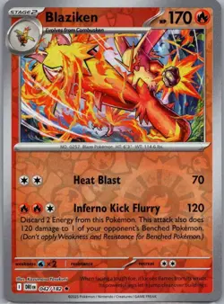 Pokemon TCG Blaziken - 042/182 Destined Rivals Reverse Holo - Image 1