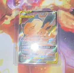 Eevee & Snorlax GX SM169 TAG TEAM Promo Holo Pokemon Card 270 HP - Image 1