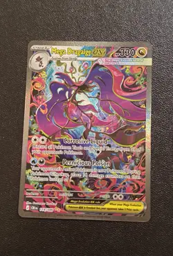 Mega Dragalge EX Pokemon TCG Holo Card 330 HP Dragon 118/086 Chaos Rising - Image 1