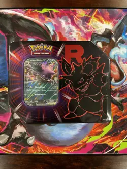 Pokemon TCG: Team Rockets Nidoking EX Tin "FACTORY SEALED" - Image 1