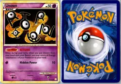 Pokemon Card - Unown 54/123 HeartGold & SoulSilver Uncommon Lightly Played - Image 3