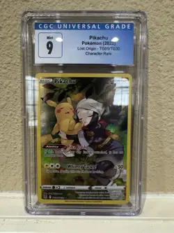 Pokemon Pikachu TG05/TG30 CGC 9 Mint OLD BLUE LABEL, Lost Origin Character Rare - Image 1