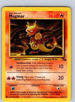 Magmar 39/62 1999 Fossil Unlimited Regular Uncommon - Image 1