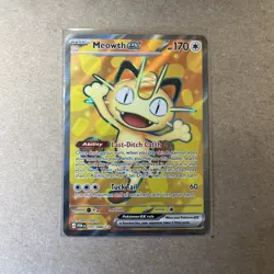Meowth ex 107/088 FULL ART ULTRA RARE HOLO Perfect Order Me03 Pokemon English EN - Image 1