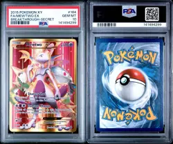 2015 POKEMON XY BREAKTHROUGH SECRET #164 FULL ART/MEWTWO EX PSA 10 - Image 3