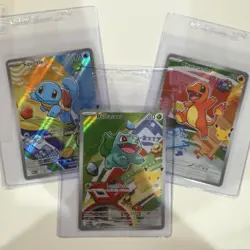 2026 Pokemon First Partners Kanto Starters Set Bulbasur Charmander Squirtle NM - Image 1