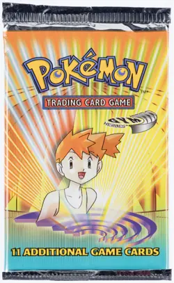 2000 Pokemon Unlimited Gym Heroes Misty Art Sealed Booster Pack 20.52 grams - Image 1