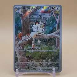 Pokemon Meowth 106/094 Me02: Phantasmal Flames Full Art Rare Holo 70HP - Image 1