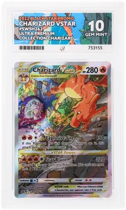 Pokemon - Charizard VSTAR Black star promo - SWSH262 - UPC - Ace Gem Mint 10 - Image 2