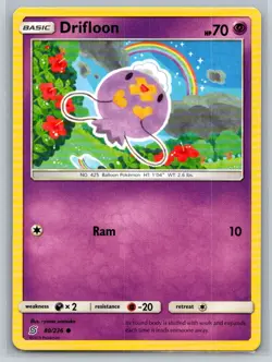 Drifloon #80/236 SM - Unified Minds Common - Pokemon Cards E9 - Image 1