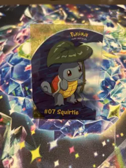 2000 Topps Pokemon Squirtle #07 TV Animation Edition PC4 Pokemon Card TCG - Image 1