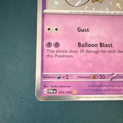Pokemon TCG Drifloon Scarlet & Violet Paldean Fates Holo #155 - Image 5