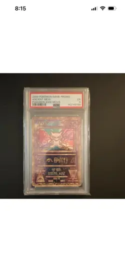 2000 Pokemon TCG Pokemon 2000 Movie Ancient Mew 1 Promo Holo PSA Graded - Image 1