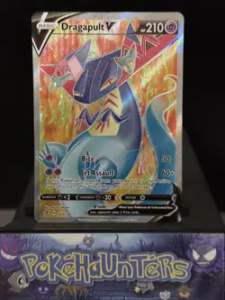 Pokemon Card Dragapult V 183/192 Rebel Clash Full Art Holo Ultra Rare NM - Image 1