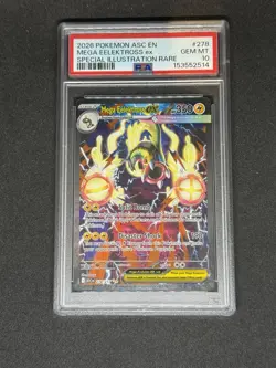2026 Pokemon ASC EN Mega Eelektross Ex 278/217 GEM MINT PSA 10 - Image 1