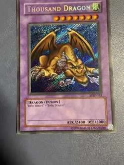 Yu-Gi-Oh! TCG Thousand Dragon Metal Raiders Unlimited Secret Holo MRD-143 - Image 3