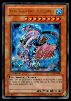 Ocean Dragon Lord - Neo-Daedalus - SD4-EN001 MP Fury from the Deep YuGiOh 1st Ed - Image 1
