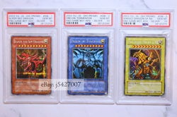 Yugioh PSA 10 GBI-001 GBI-002 GBI-003 Slifer Obelisk Ra / Secret Rare - Image 1