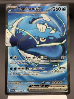 Dondozo ex 211/182 - Full Art Ultra Rare - Destined Rivals Pokemon Card NM - Image 1