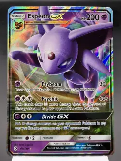 Espeon GX 61/149 - Ultra Rare Holo - Sun & Moon Base Set Pokemon Card NM - Image 1