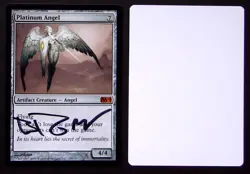 Magic MTG SIGNED Artist Proof _ Brom _ M10 SET _ PLATINUM ANGEL _ 1/50! - Image 1