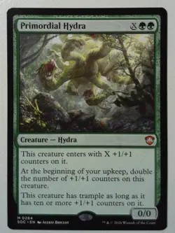 Primordial Hydra *Mythic Rare* Magic MtG x1 SOC Commander Secrets of Strixhaven - Image 1