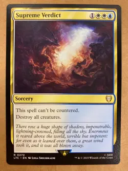 MTG 1x Supreme Verdict # 272 Commander: Lord of the Rings Magic Gathering x1 NM - Image 1