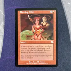 MTG Burning Wish Judgment Regular NM - Image 1