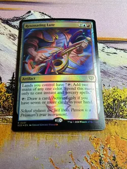 Resonating Lute R Secrets of Strixhaven 221 NM Foil MTG - Image 4