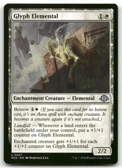 Glyph Elemental #27 MTG Modern Horizons 3 NM X1 - Image 1