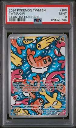 POKEMON TATSUGIRI ILLUSTRATION RARE #186 PSA 9 - Image 1