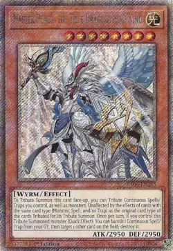 RA04-EN283 Master Peace, the True Dracoslaying King - Platinum Secret Rare Card - Image 1