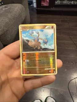 Hitmontop 5/123 HeartGold SoulSilver Reverse Holo Rare Pokemon Card Dmg - Image 1