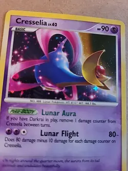 Cresselia Holo Rare DP51 DP Black Star Promo Pokemon Card 2009 LP - Image 2