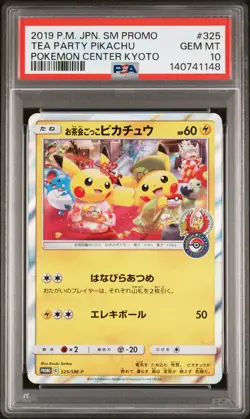 PSA 10 Tea Party Pikachu Pokemon Center Kyoto 325/sm-p Pokemon Card Japanese - Image 1