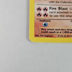 Pokemon TCG Ninetales 12/102 Black Flame Base Set Holo Rare WoTC Wizards Mp - Image 2