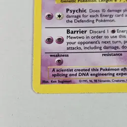 Mewtwo 10/102 Holo Rare Base Set Unlimited Pokemon English Lp Wizards West Coast - Image 2