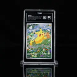2024 Pokemon #088 Pikachu Black Star Promo TAG 10 (986) Rank 1 - Image 1