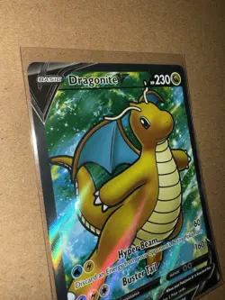 Dragonite v (Full Art) 076/078 Pokemon Go Holo Ultra Rare Near Mint - Image 3