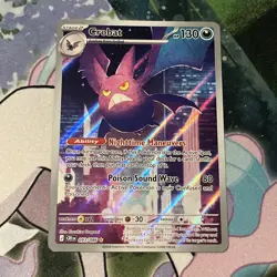 Pokemon Crobat IR Illustration Rare 093/086 Chaos Rising English NM in Hand - Image 1