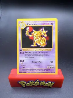 Kadabra 32/102 - 1st Edition Base Set Shadowless - Pokemon 1999 (LP) - Image 1