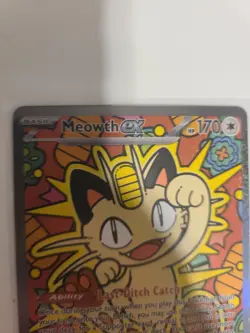 Pokemon TCG Meowth EX 121/88 SIR Special Illustration Rare Perfect Order - Image 5