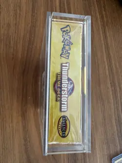 1999 Pokemon Thunderstorm Theme Deck Factory Sealed WOTC with Acrylic case - Image 4